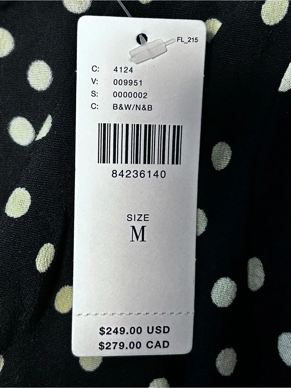Anthropologie Black Polka Dot Wrap Jumpsuit NWT - Picture 8 of 9